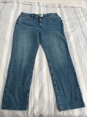 NWT Madewell Straight-Leg Denim Jeans in Blue Wash